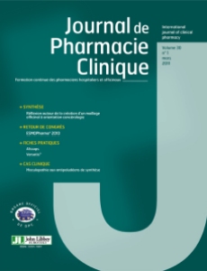 Journal de Pharmacie Clinique - Pierjean (pier) Albrecht